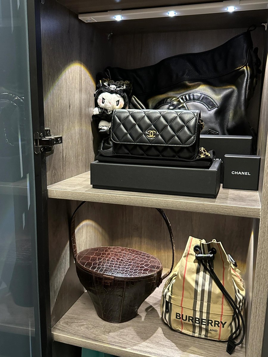 johnxtren's tweet image. In the corner of the L-shaped wardrobe, my bag cabinet has reached the next level.