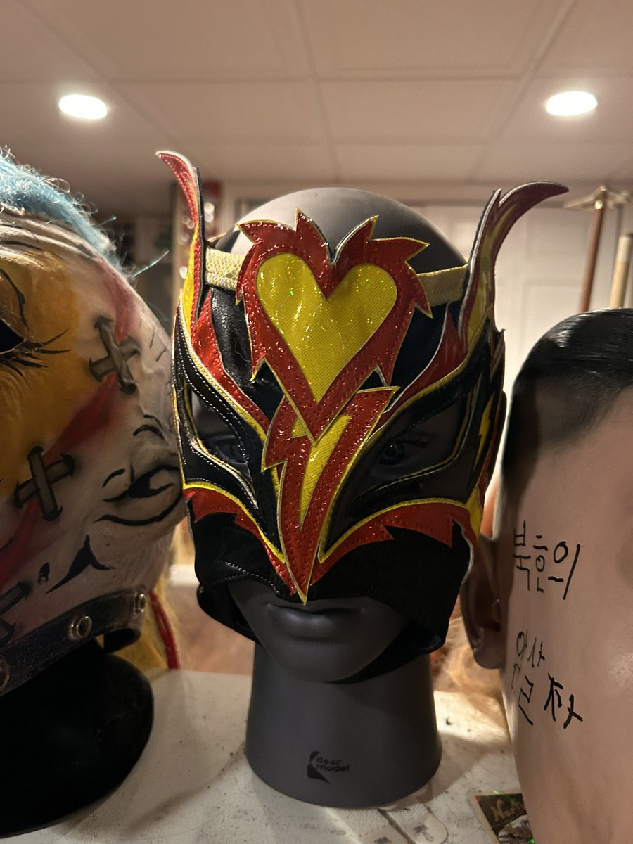 Recently some kind hearted individual said “You own the coolest shit.” Well here’s a good piece of evidence of that @sweetstorm915’s mask worn against @mashaslamovich at @GCWrestling_ @GringoLocoOG Wrld On Lucha