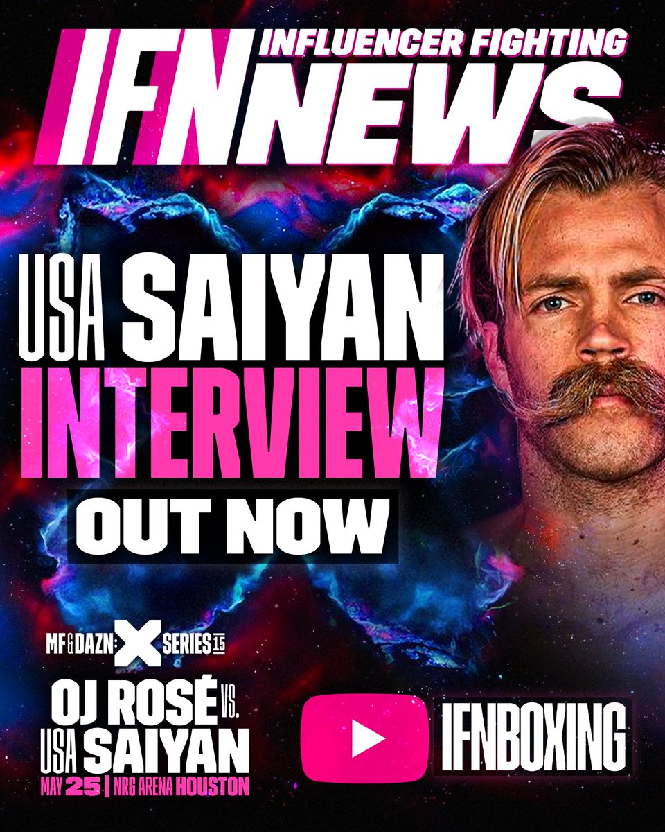 Our interview with @USASaiyan is out now‼️🎙💥

Don't miss his fight against @ojrose_ on Saturday, May 25, live on @DAZNBoxing‼️🥊👀🔥

▶️: youtu.be/J4_BoJcA-eU?si…

#USASaiyan | #Misfits015 | #MisfitsBoxing | @IfnBoxing