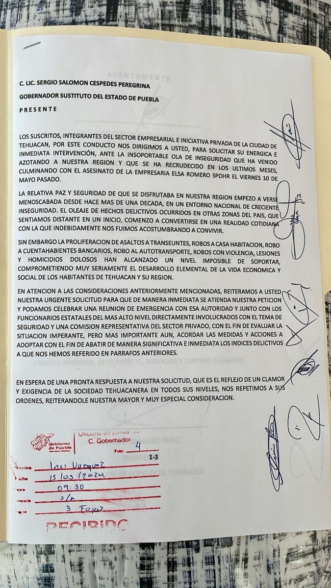 @SergioSalomonC   Urge su intervención para que de manera inmediata se atienda la petición. #tehuacán