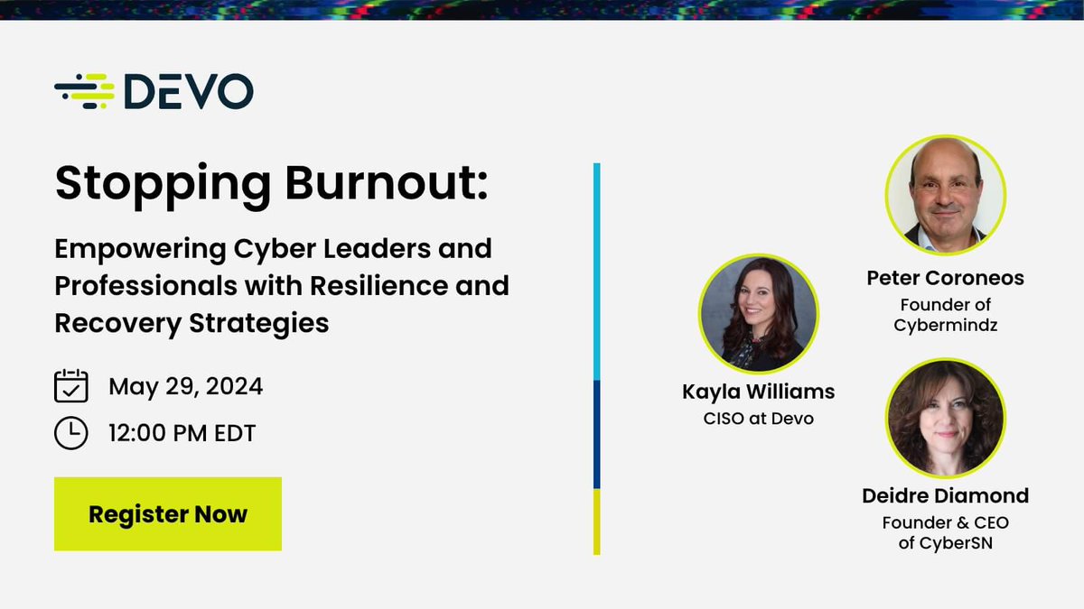 Cyber pros are no strangers to burnout, stress, and anxiety, so in observance of #MentalHealthAwarenessMonth, we're hosting a webinar on the state of burnout in cybersecurity and strategies for building resilience. Register to reserve your spot. 👉 bit.ly/3UFwIrT