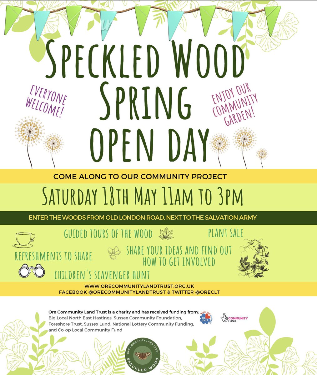 This Saturday is our Spring Open Day, we look forward to welcoming local residents to let them know what we’ve been doing and our plans, we also have a plant sale and cakes