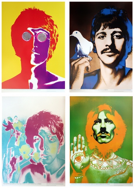 Beatles Posters (set of 4), 1967 • Richard Avedon •