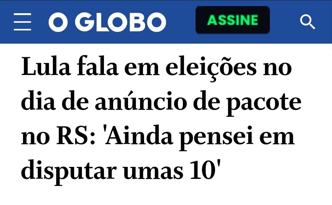 Lula é muito sensível ao sofrimento e só pensa no bem do povo gaúcho