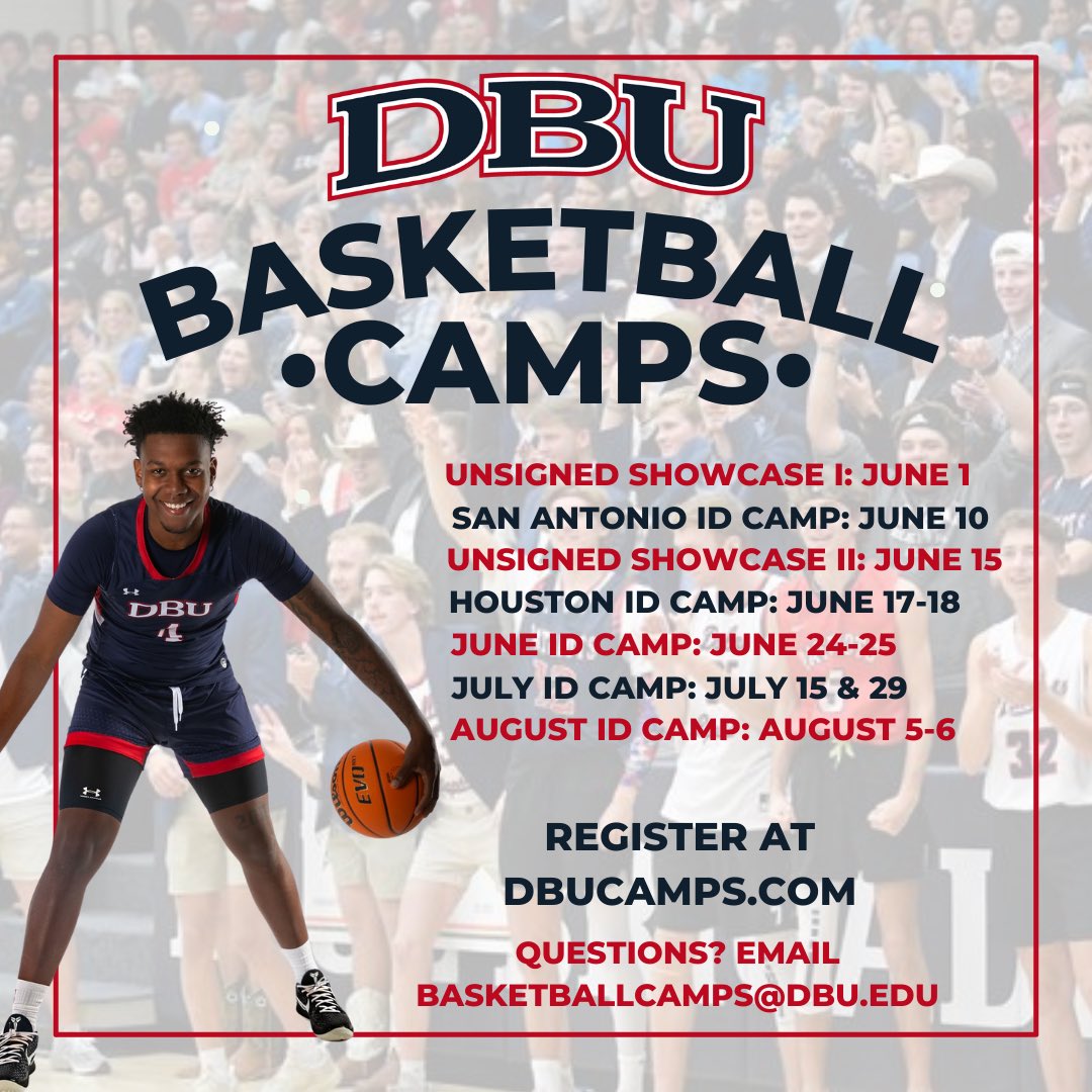 These camp spots are going like hotcakes! If you are a 2024-2028, we have something for you! Register at basketball.dbucamps.com