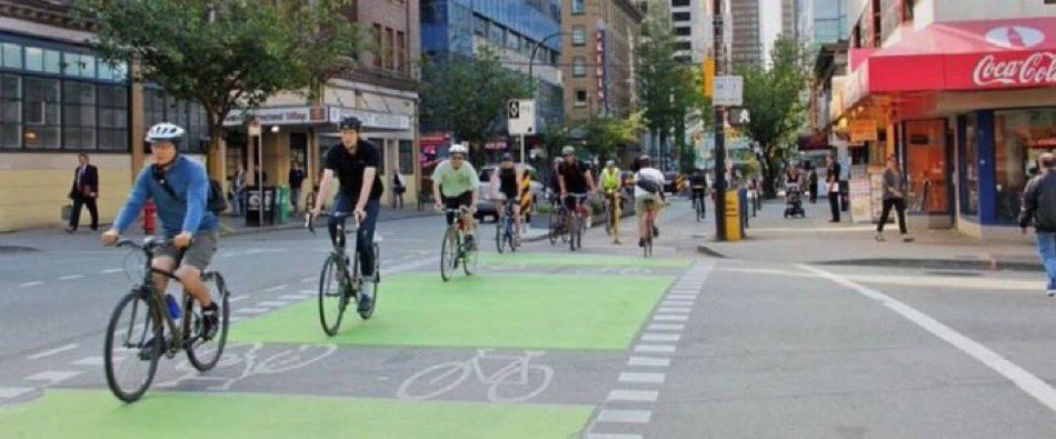 It’s REALLY important that #Vancouver’s Downtown Business Association, who were originally AGAINST downtown bike-lanes, later became one of their most vigourous supporters, because of EVIDENCE that bike-lanes are better for downtown business than any street parking they replace.