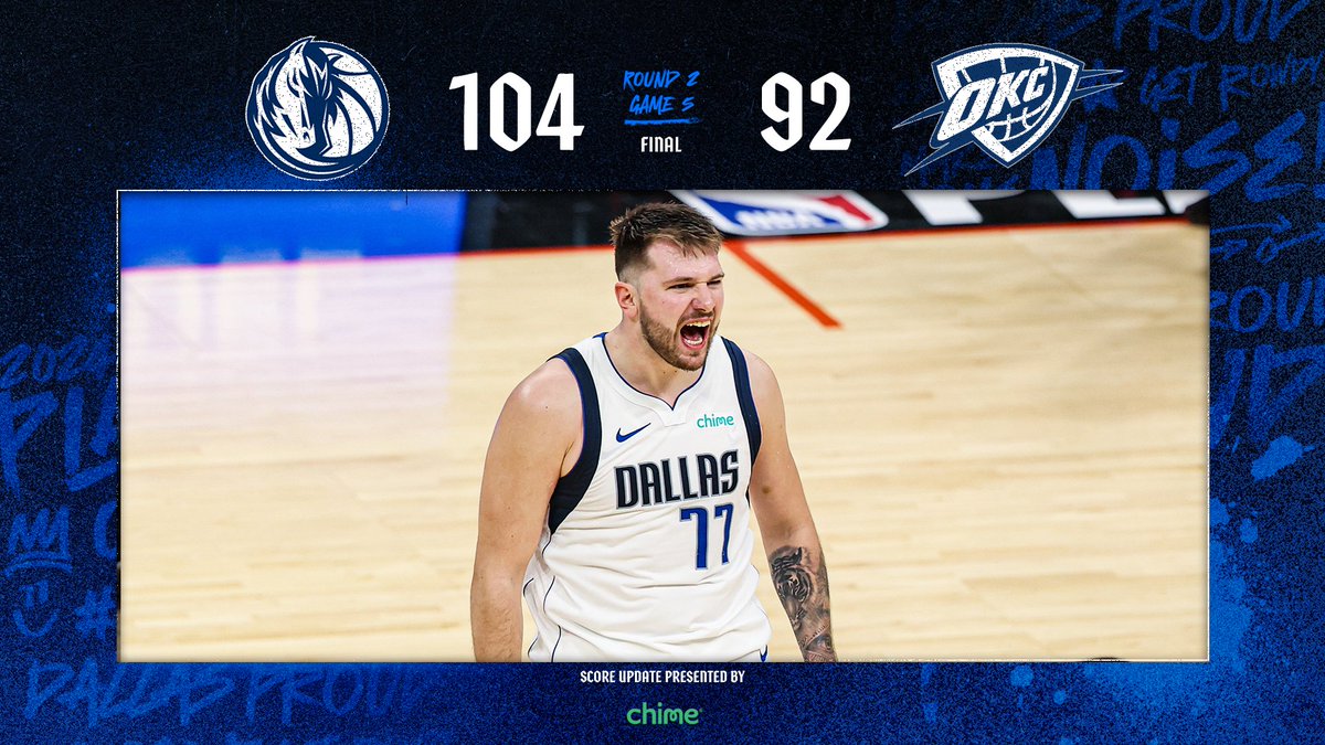 Don't count us out. MAVS WIN!!!

@Chime // #OneForDallas #MFFL