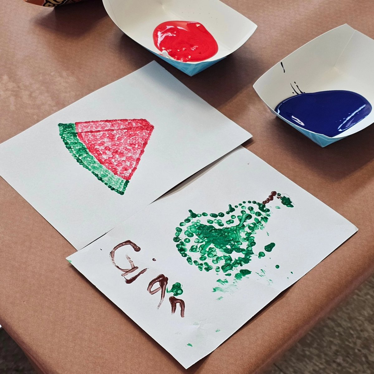 We had a wonderful Family Art Night at North Tamarind Elementary! Thanks to the teachers and families who joined us to create their pointillism masterpieces. #IBelieveinFUSD