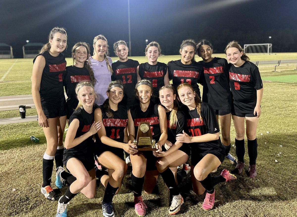 Congratulations to the Downing 8th grade girls soccer team on winning the district championship at the LISD end-of-season tournament for the 2nd year in a row!

You had a great season and we are very proud of you. We can’t wait for you to get to Marcus! The future is bright! ❤️⚽️