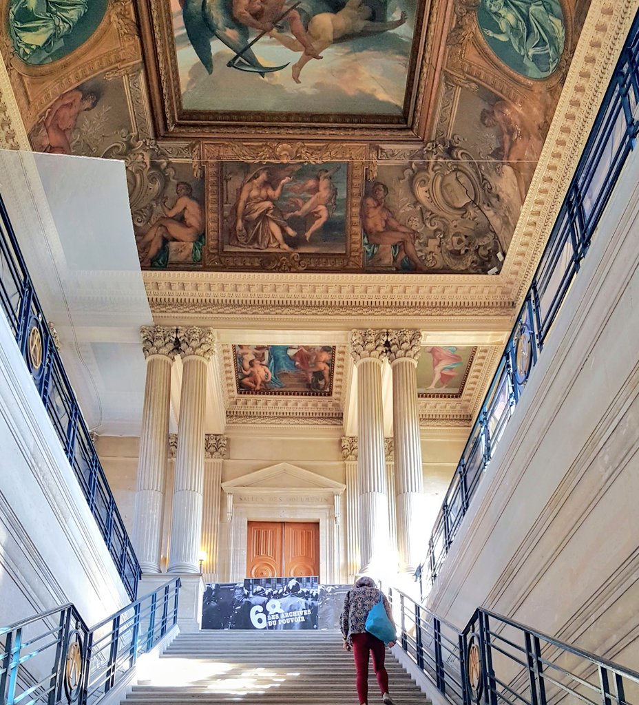 The payoff for looking up - Hotel de Soubise in Paris #TheParisEffect #Paris #ceiling #NationalArchives #travel