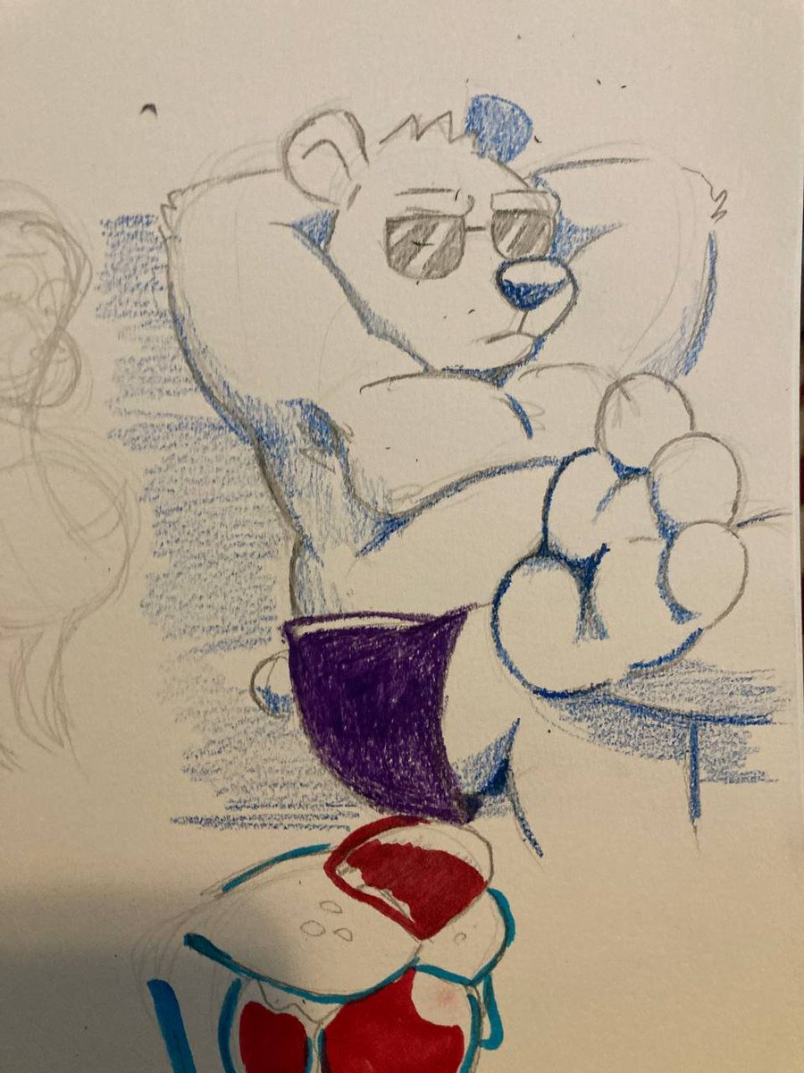 Thinking about that

polar bear from ice climbers..