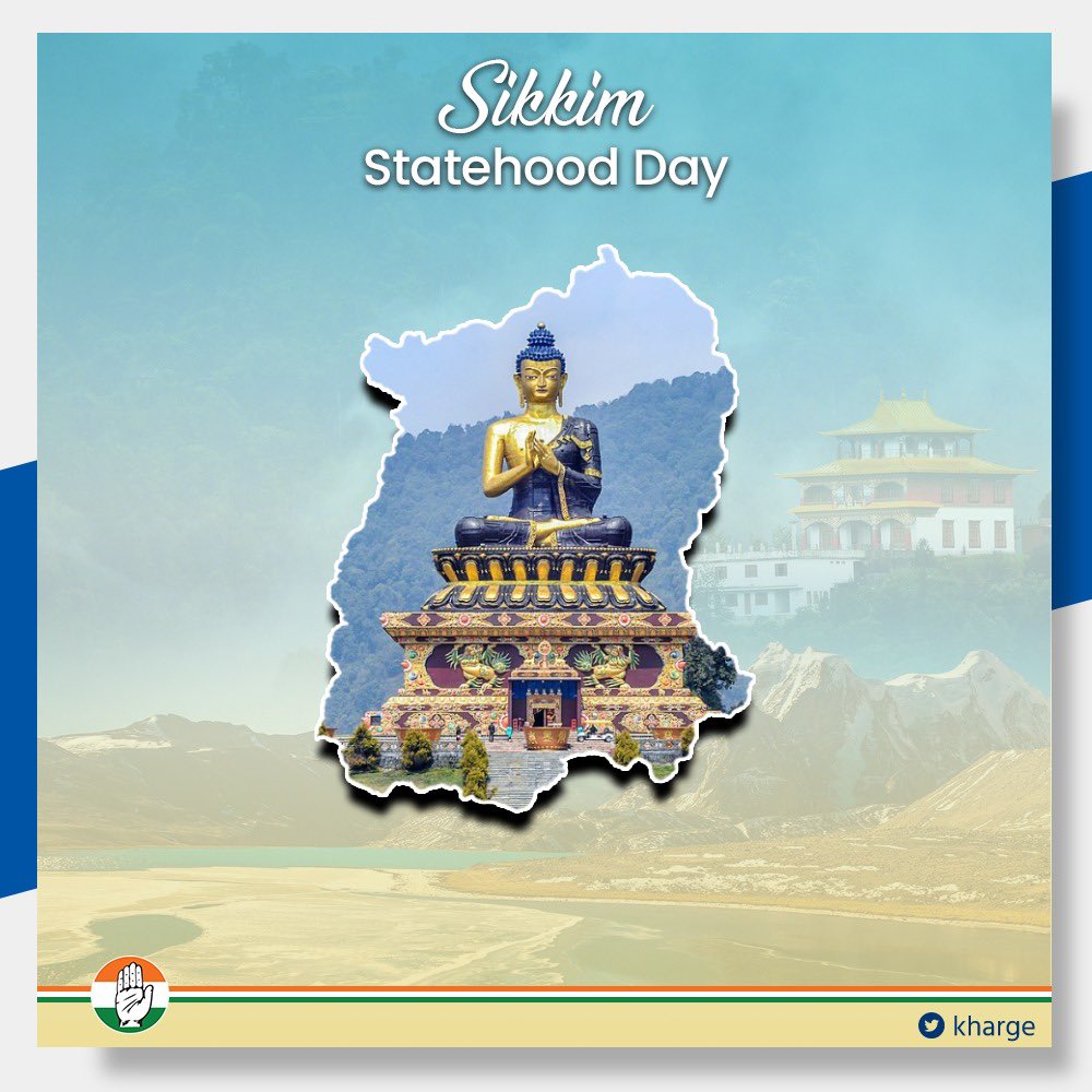 Our best wishes and warm greetings to the people of Sikkim on its Statehood Day. A beautiful Himalayan state, enriched with natural wonders and a vibrant cultural diversity, Sikkim has flourished as our 22nd state. since its merger with India in 1975. We wish you everlasting