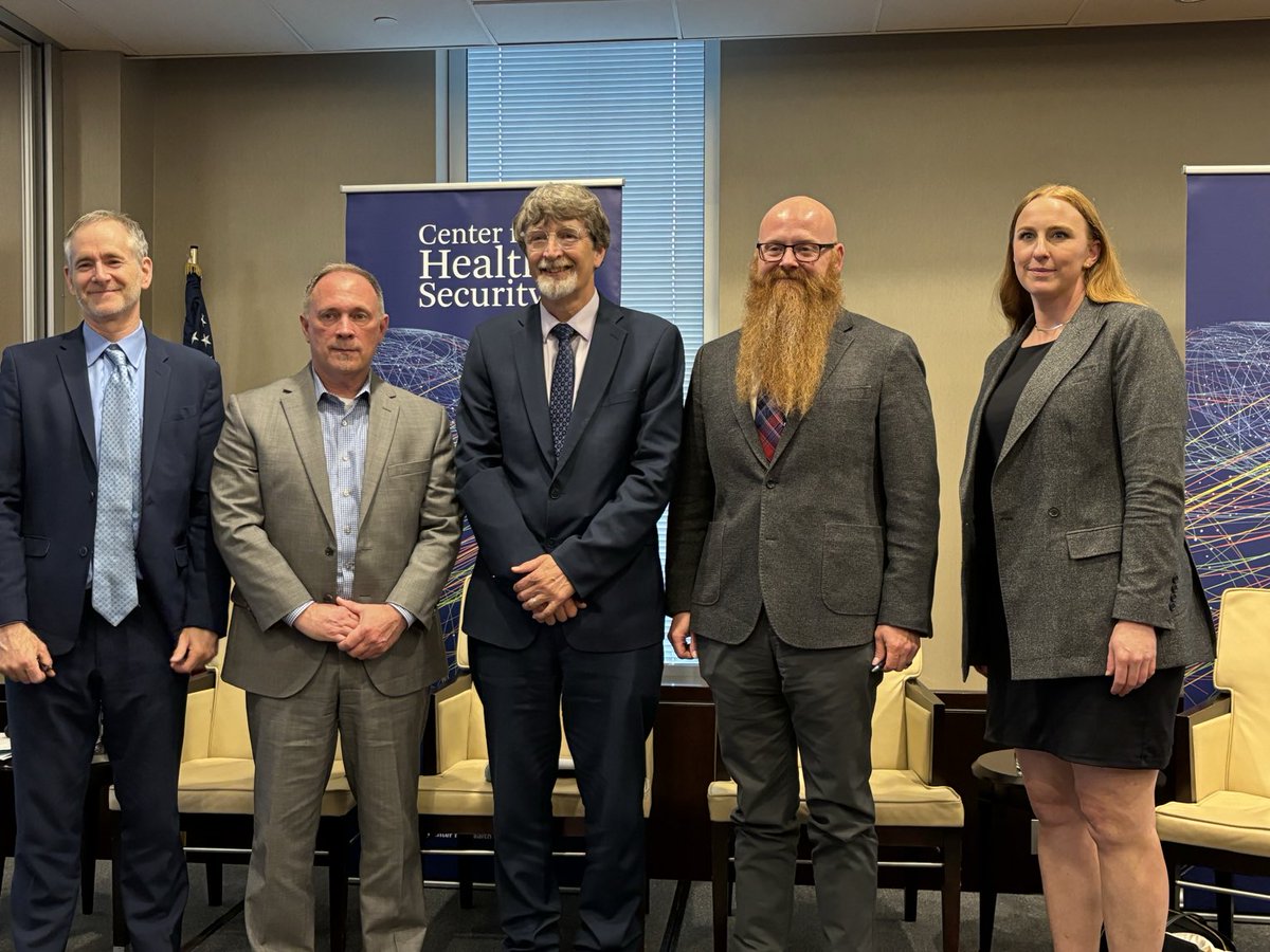 These people are leading the U.S. government’s Biodefense posture and making deterrence by denial a reality.  Thank you ⁦@JHSPH_CHS⁩ ⁦@T_Inglesby⁩ for hosting an inspiring event on countering deliberate biological threats.  ⁦