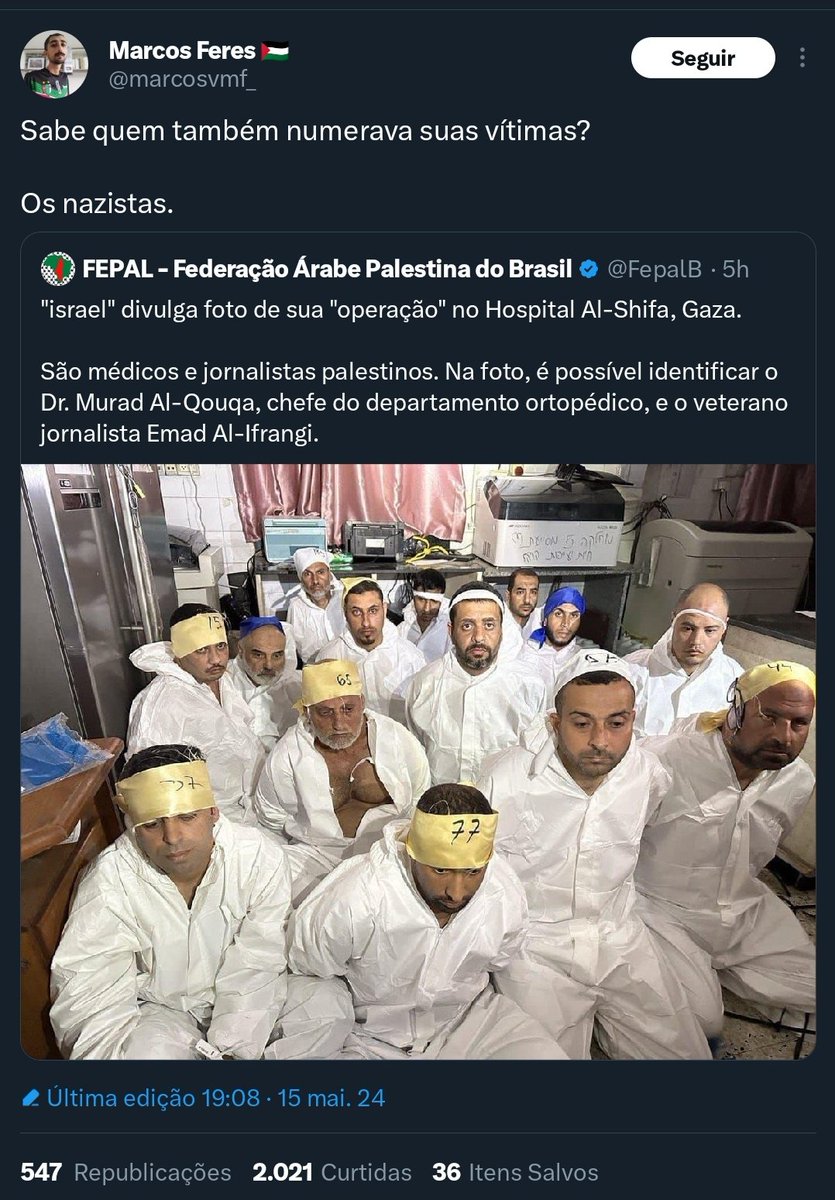 O cara comparar as maiores vítimas do naz1smo aos seus algozes alemães é o cúmulo da estupidez e crueldade. 
Creio que seja a maneira que encontraram para desassociar dos judeus, o estigma de maior vítima do holocausto.