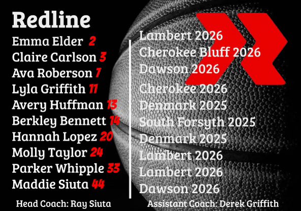 Redline Girls Basketball GA (@girlsredline) on Twitter photo Our schedule for <a href="/SelectEventsBB/">Select Events Basketball</a> Live At Lakepoint this weekend. <a href="/PiedmontWBB/">Piedmont WBB</a> <a href="/GoPetrelsWBB/">Oglethorpe Women's Basketball</a> <a href="/EmoryWBB/">Emory Womenâs Basketball</a> <a href="/BerryWBB/">Berry Women's Basketball</a> <a href="/TMUWBB/">Truett McConnell WBB</a> <a href="/RUWBB/">Reinhardt University Womenâs Basketball</a> <a href="/GSW_WBasketball/">GSW WBasketball</a> <a href="/gcsuwbb/">GCSU Womenâs Basketball</a> <a href="/Shorter_WBB/">Shorter University Womenâs Basketball</a> @YHC_wbb <a href="/UNGWBB/">UNG Women's Hoops</a> <a href="/UWG_WBB/">UWG Womenâs Basketball</a> <a href="/GSAthletics_WBB/">Georgia Southern Womenâs Basketball</a> <a href="/Mercer_WBB/">Mercer Women's Basketball</a> <a href="/KSUOwlsWBB/">Kennesaw State WBB</a> Our schedule for <a href="/SelectEventsBB/">Select Events Basketball</a> Live At Lakepoint this weekend. <a href="/PiedmontWBB/">Piedmont WBB</a> <a href="/GoPetrelsWBB/">Oglethorpe Women's Basketball</a> <a href="/EmoryWBB/">Emory Womenâs Basketball</a> <a href="/BerryWBB/">Berry Women's Basketball</a> <a href="/TMUWBB/">Truett McConnell WBB</a> <a href="/RUWBB/">Reinhardt University Womenâs Basketball</a> <a href="/GSW_WBasketball/">GSW WBasketball</a> <a href="/gcsuwbb/">GCSU Womenâs Basketball</a> <a href="/Shorter_WBB/">Shorter University Womenâs Basketball</a> @YHC_wbb <a href="/UNGWBB/">UNG Women's Hoops</a> <a href="/UWG_WBB/">UWG Womenâs Basketball</a> <a href="/GSAthletics_WBB/">Georgia Southern Womenâs Basketball</a> <a href="/Mercer_WBB/">Mercer Women's Basketball</a> <a href="/KSUOwlsWBB/">Kennesaw State WBB</a>