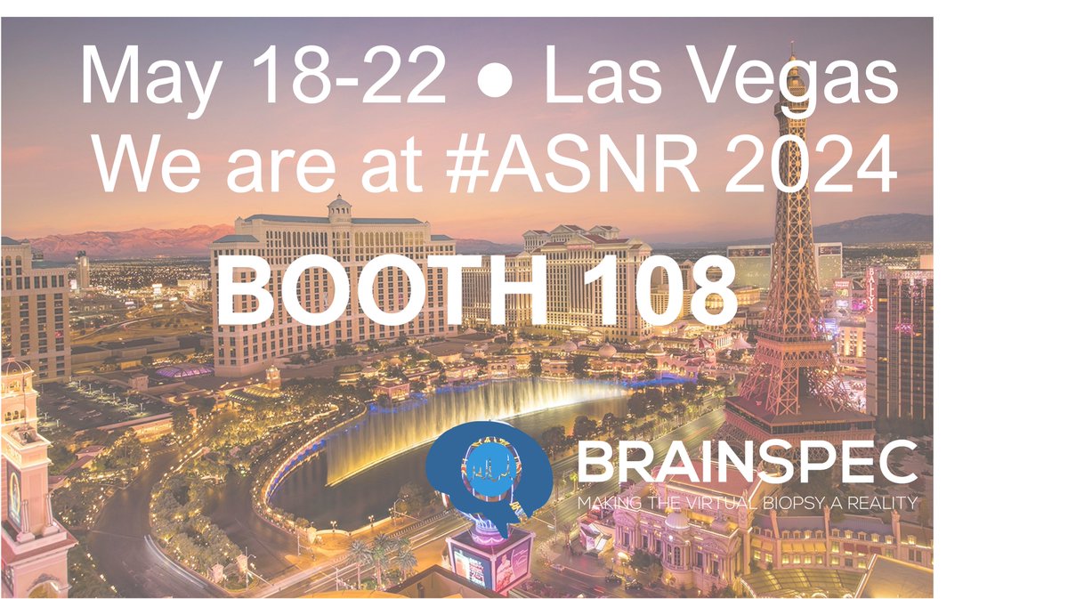 Brain_Spec's tweet image. 📍Don&apos;t miss our booth 108 at @ASNR! Meet our team and discover the latest in #AI-driven magnetic resonance spectroscopy. Learn how our software tool automates brain metabolite quantification with precision. See you there! #MRI
Book the meeting with us: lnkd.in/gxNfQtUz