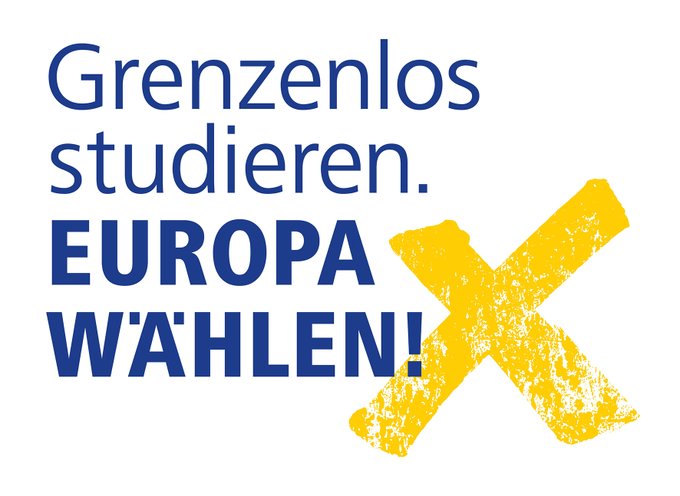 TU Chemnitz (@tuchemnitz) on Twitter photo Grenzenlos studieren. Europa wählen!
Unter diesem Motto rufen <a href="/HRK_aktuell/">Hochschulrektorenkonferenz (HRK)</a>, <a href="/fzs_ev/">freier zusammenschluss von student*innenschaften</a> und <a href="/DSW_Tweet/">Deutsches Studierendenwerk</a> dazu auf, sich an der Wahl zum Europaparlament am 9. Juni 2024 zu beteiligen. Die #TUChemnitz unterstützt diesen Appell. #Europawahl2024 Grenzenlos studieren. Europa wählen!
Unter diesem Motto rufen <a href="/HRK_aktuell/">Hochschulrektorenkonferenz (HRK)</a>, <a href="/fzs_ev/">freier zusammenschluss von student*innenschaften</a> und <a href="/DSW_Tweet/">Deutsches Studierendenwerk</a> dazu auf, sich an der Wahl zum Europaparlament am 9. Juni 2024 zu beteiligen. Die #TUChemnitz unterstĂĽtzt diesen Appell. #Europawahl2024