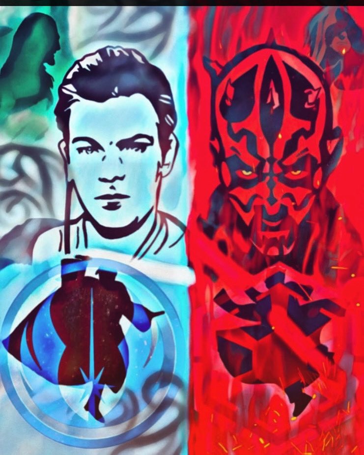 Battle of apprentices #graphicdesign #graphicart #streetart #streetartstyle #artintheheart #loveart #creating #makestuff #drawing #digitaldrawing #starwars #darthmaul #obiwankenobi #phantommenace #starwarsphantommenace #jedi #sith #theemperor #quigonjinn