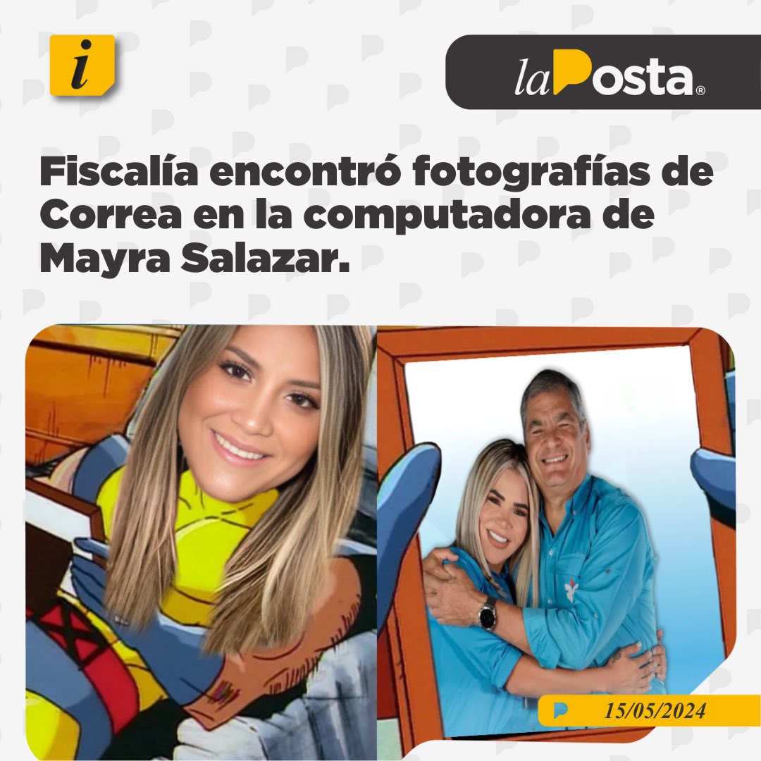 La fotografías son de una sesión que tuvo el ex presidente con María Fernanda Vargas, en México. Los dispositivos fueron retenidos para el caso “Metástasis” pero serán usados también para el caso “Purga”.