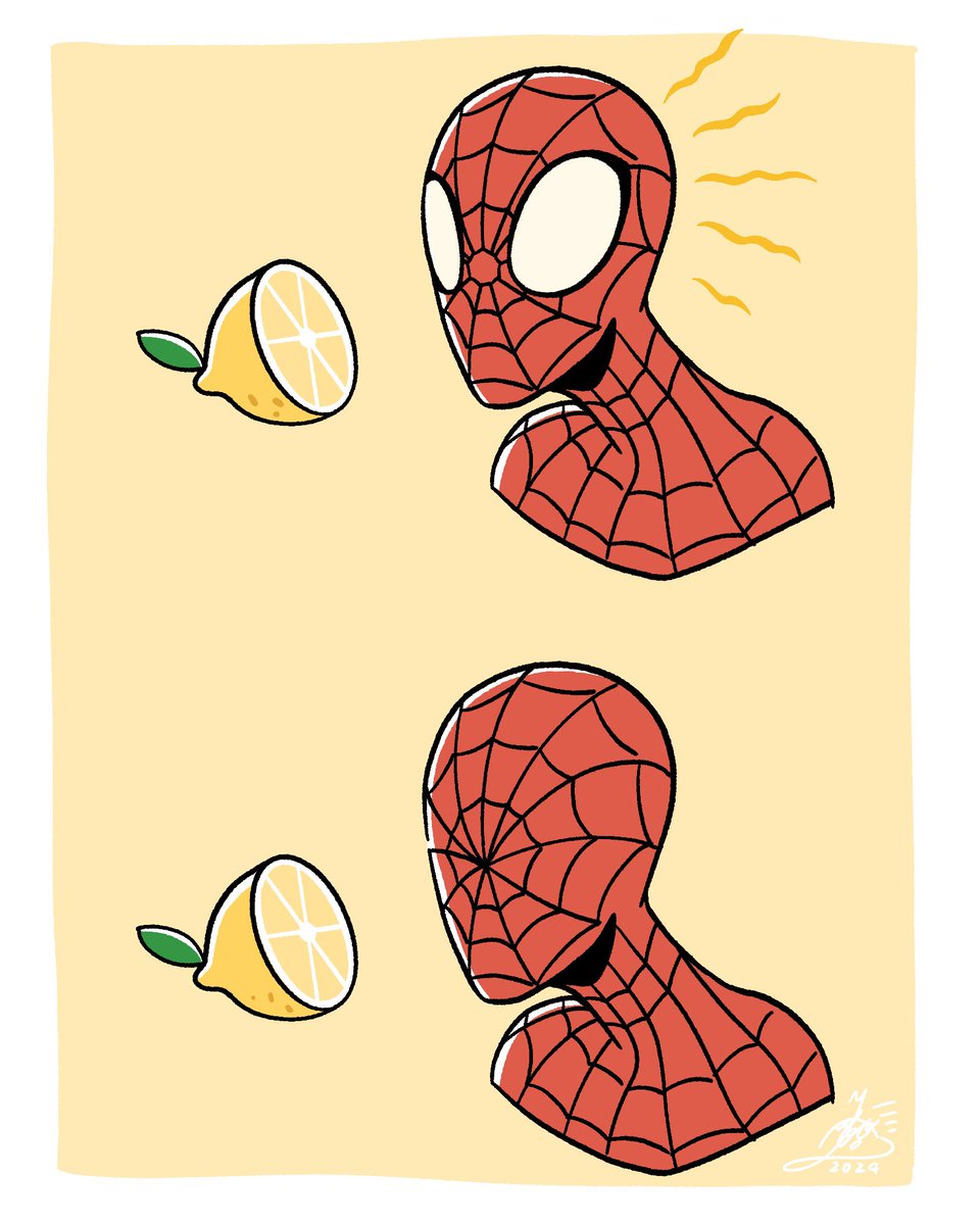 lemon &amp; spidey 🍋🕷🕸