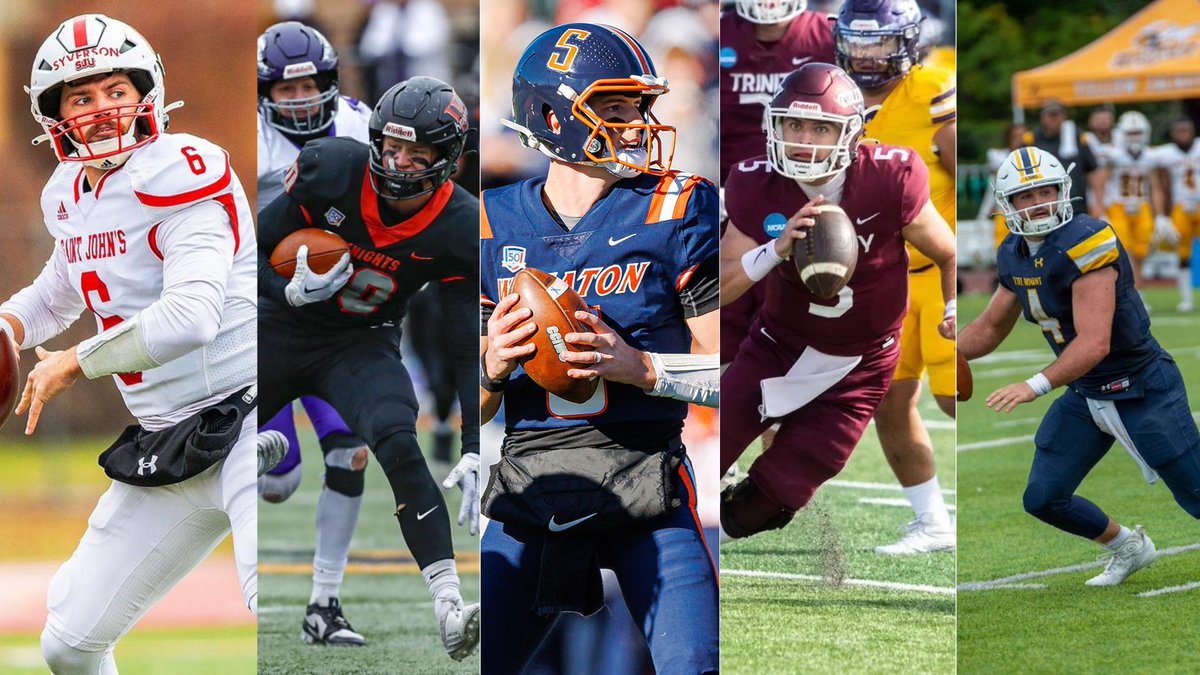 #UFL Draft Watch: TOP 5 QB Dlll Big Board 1. QB Aaron Syverson @SJUFootball 2. QB Nile McLaughlin @WartburgFB 3. QB Ben Thorson @WheatonFB 4. QB Tucker Horn @TUFootballTX 5. QB Josh Taylor @MSJ_FB #AFN