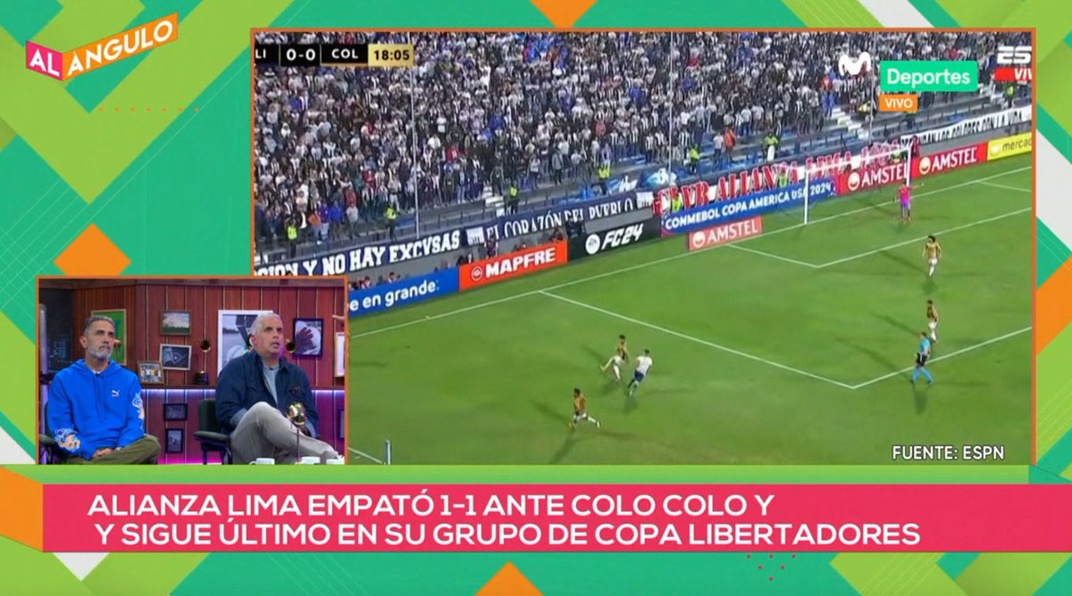 🎙️ @diegoreba22: 'Alianza dejó tener la pelota a Colo Colo, pero nunca la tocaron en los últimos 25 metros. En estos partidos, a este nivel, tener más de 3 o 4 situaciones de gol es complicado y por eso el nivel de efectividad tiene que ser altísimo'. #AlÁngulo 🥅⚽