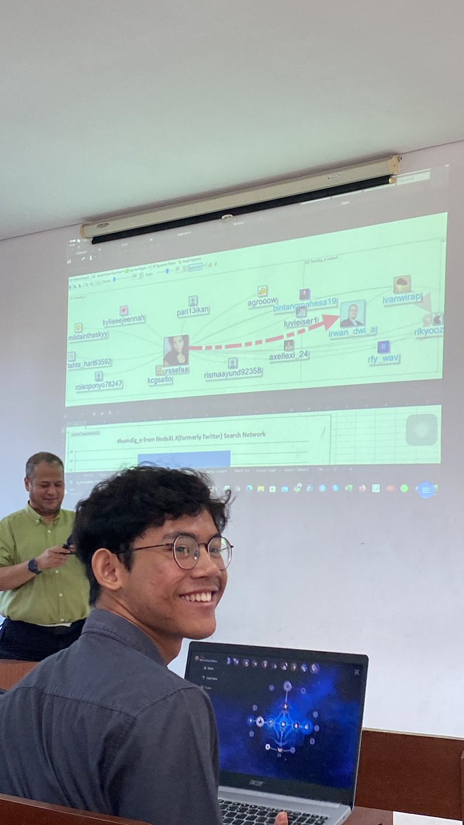 materi Digital Activism mata kuliah Komunikasi Digital bareng pak @irwan_dwi_a 

 #24komdigupnvjt #nodexl