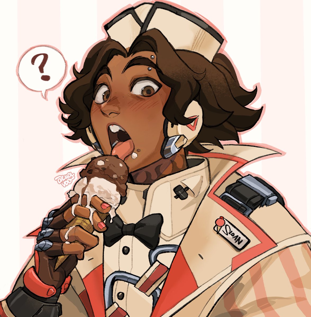 No taste-testing on the clock, Sloan! 🍦🍨

This skin is at the top of my needs list rn,, #Overwatch2 #Venture #Overwatch2fanart