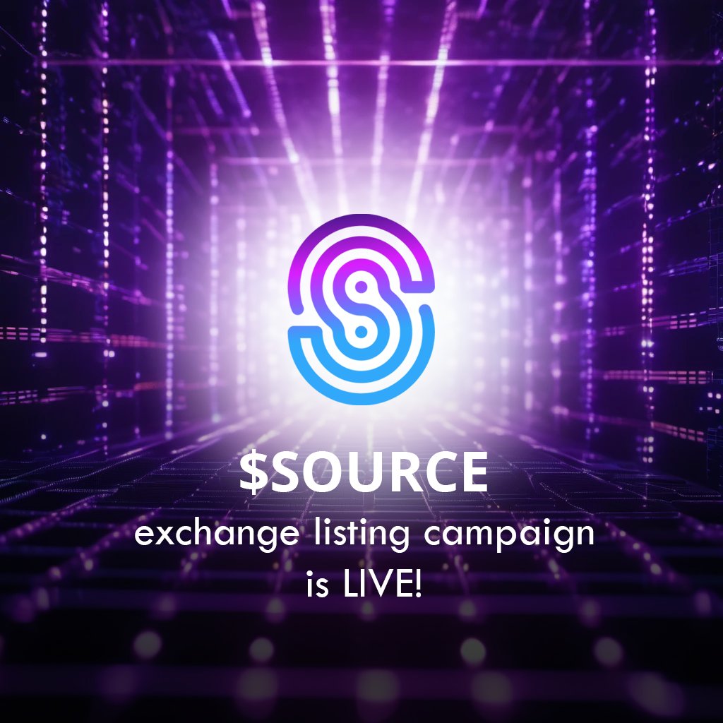 SourceProtocol_'s tweet image. The $SOURCE exchange listing campaign is underway! We are very excited to integrate and allow access to SOURCE in the global crypto markets. Be sure to follow and stay tuned as many new listings are announced over the next 4 to 6 weeks.

#SOURCEforce #sourceprotocol…