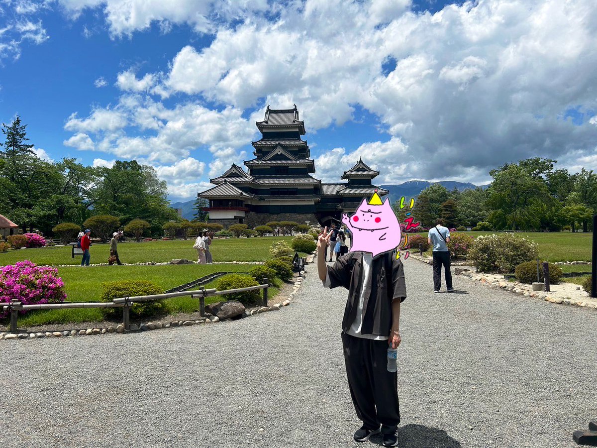 初めて松本城行った。