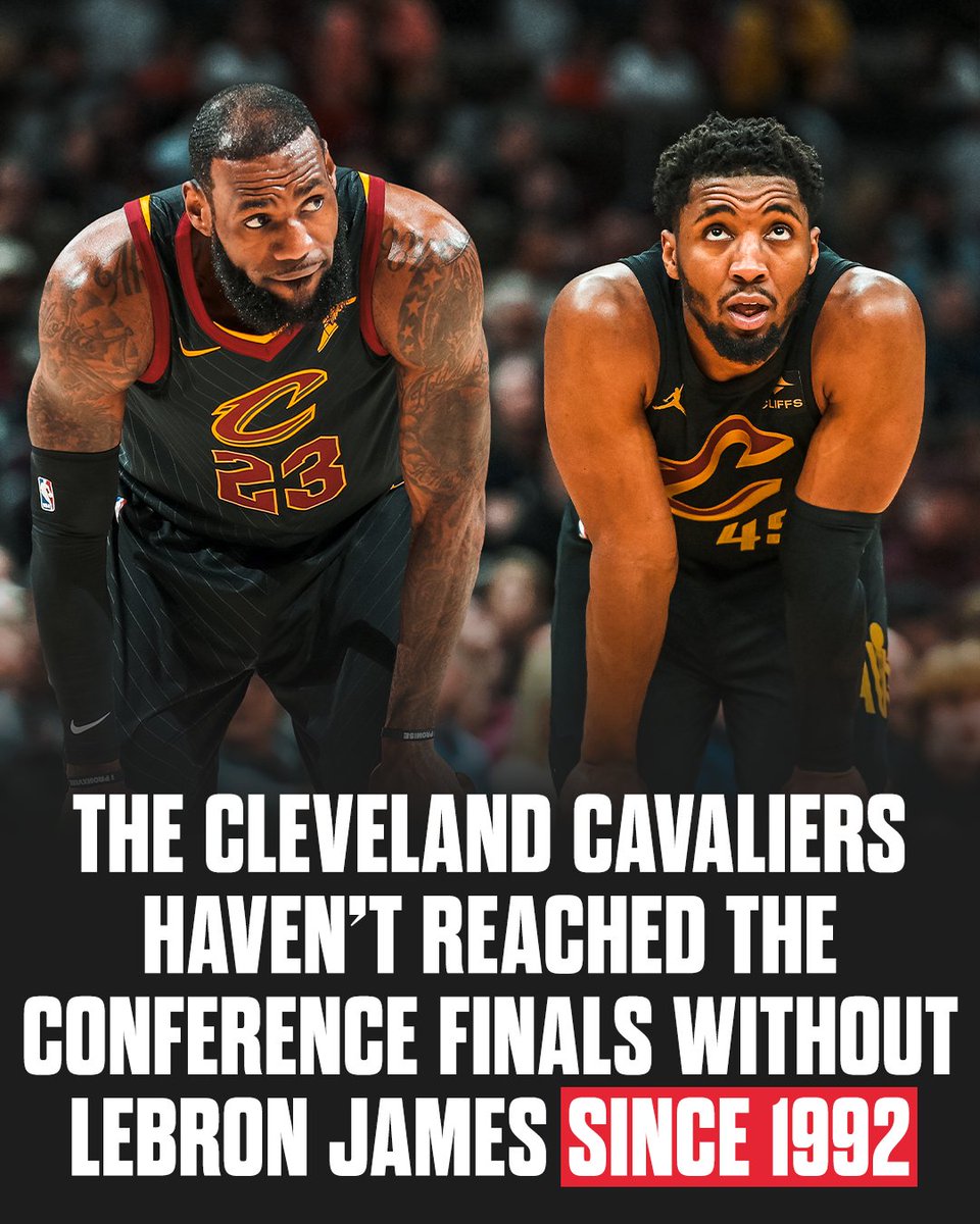 The conference finals drought continues for the Cavs without LeBron.