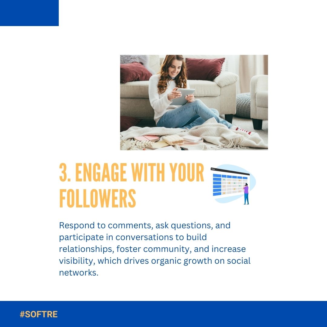 Top Strategies for Organic Growth📈

#SOFTRE #Thursdaypost #SocialMediaGrowth #OrganicReach #GrowOrganically #SocialMediaTips #EngagementBoost #ContentStrategy