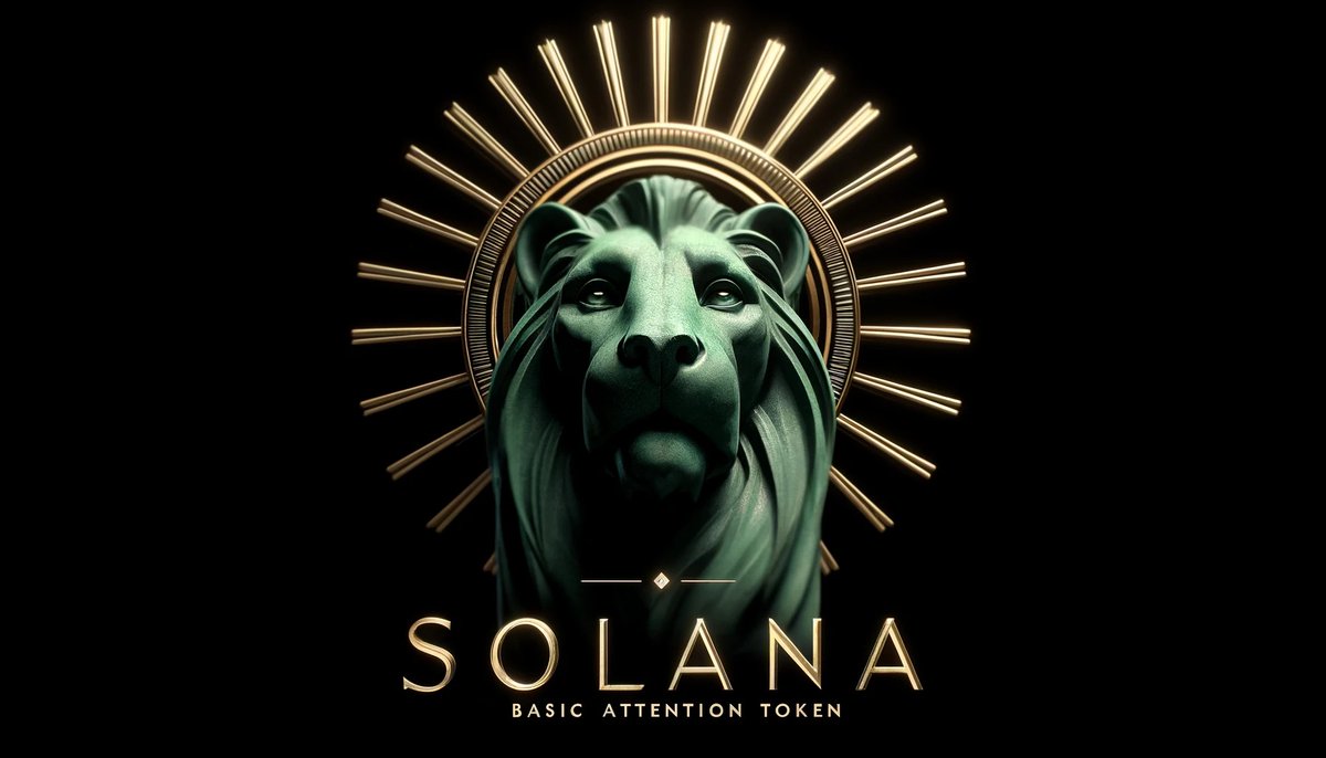 I'm having fun with art deco suns/lion statues.

Here is some <a href="/solana/">Solana</a> / @Brave / $BAT themed #AIart .