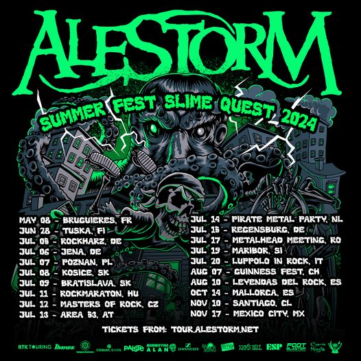 Alestorm🤘🖤🏴‍☠️
Tickets: tour.alestorm.net