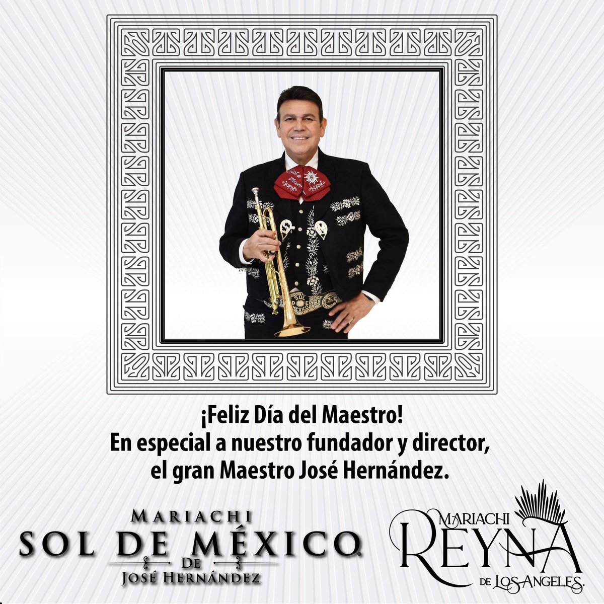 ¡Muchas felicidades Maestro Jose Hernandez! #josehernandez #diadelmaestro #mariachisoldemexicodejosehernandez
