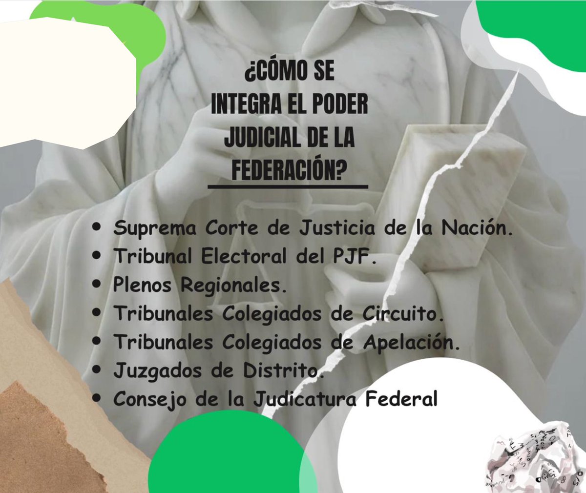 Conoce más sobre el PODER JUDICIAL DE LA FEDERACIÓN (PJF) Estamos cerca de ti. Nuestro único compromiso es con México 🇲🇽 
⚖️👨🏻‍⚖️👩🏼‍⚖️👩🏻‍⚖️👨🏽‍⚖️⚖️
 #IndependenciaJudicial