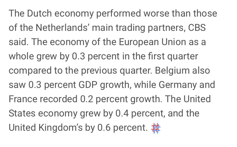 #Brexit UK’s economy grew twice as fast as the EU average in Q1 2024. EU membership was a handbrake; even with ⁦@theresa_may⁩’s crappy deal, we’re pulling ahead of and away from the over-regulated EU. #BrexitBenefits.