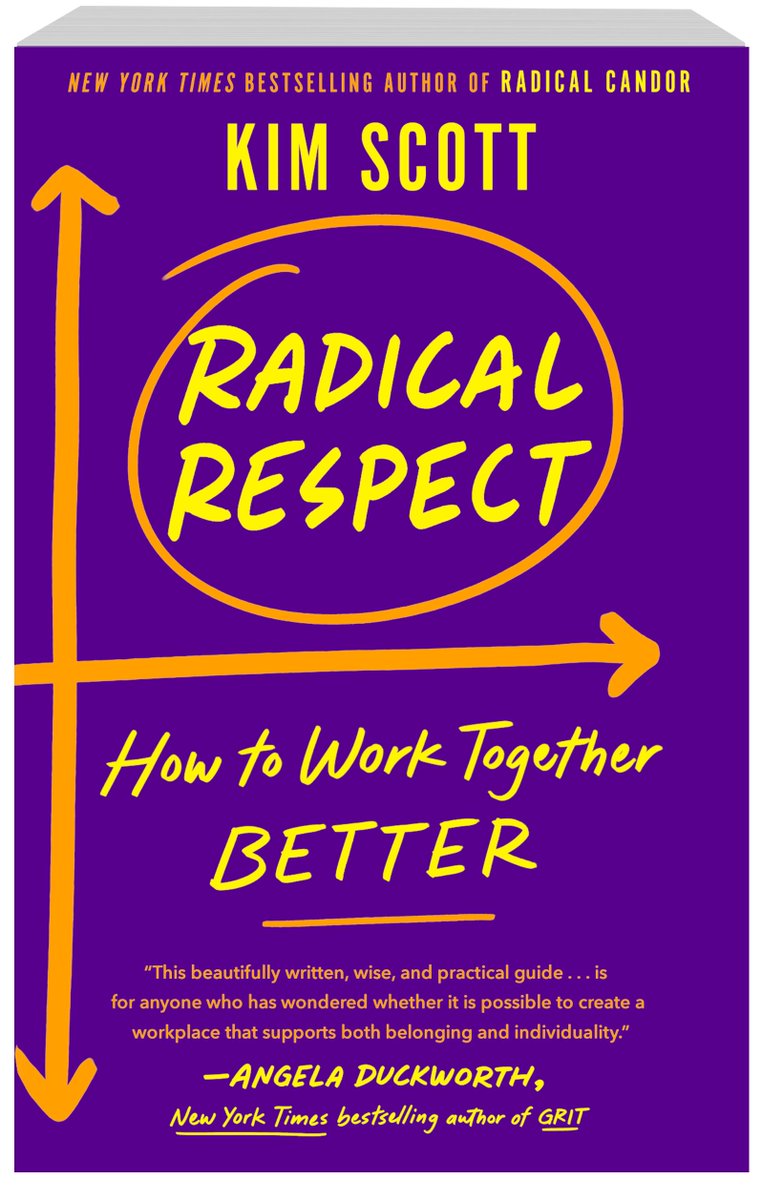 Another brilliant book from one of my favorite authors (and genuinely awesome person), Kim Scott! Kim has a knack for bringing together high performance and humanity so each naturally leads to the other. Great read. #radicalcandor #radicalrespect #leadership @candor