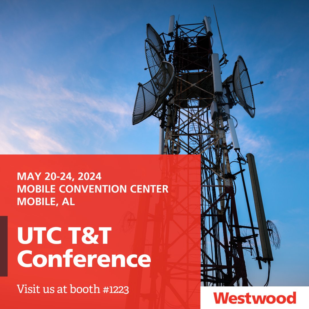 westwoodps's tweet image. We&apos;re 6 days away from the @UTCNow #UTCTNT24! We&apos;re excited to attend with fellow leaders and experts to discuss the latest trends and innovations in the field of utility technology. Visit booth #1223 to meet our telecom team! utctelecom.org

#TransformTheGrid