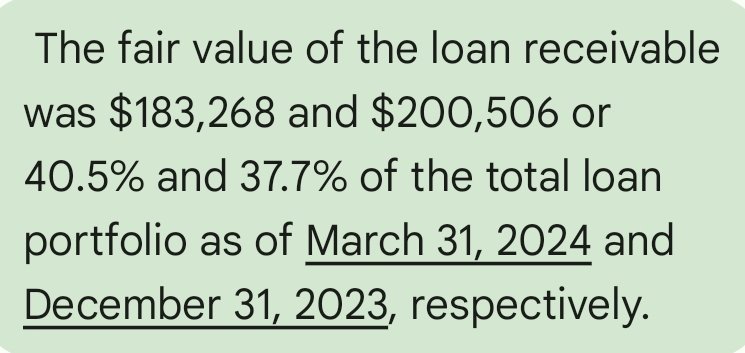 $FRG was written down 15% in 1Q24, so Kahn now has $198mm of loan collateral. The loan principal is $201mm. With the unpaid PIK interest, the loan balance is $215mm vs. only $198mm of collateral. Instead of seizing $198mm of collateral, $RILY marked loan at $183mm. Telling...