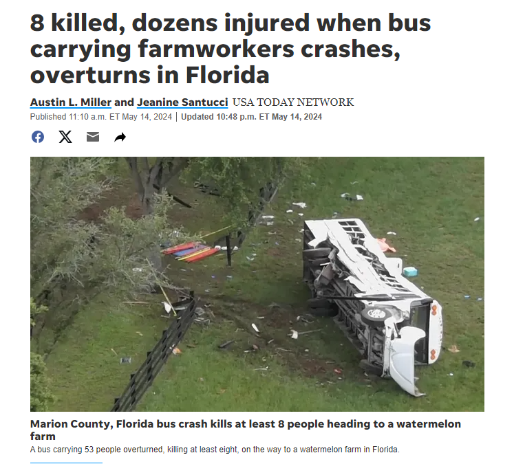 MADD is devastated to learn of the horrific bus crash in Florida that killed 8 people and sent 40 people to the hospital. This catastrophic tragedy happens to be on the anniversary of the Carrollton Bus Crash — the deadliest drunk driving crash in history which claimed the