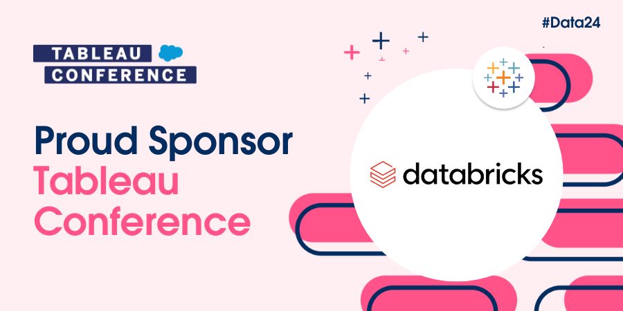 Thank you @databricks—proud sponsor of Tableau Conference #Data24. It's an exciting time for the Databricks and Tableau partnership, with new product developments and use cases. Learn more: tabsoft.co/3wAWxRS