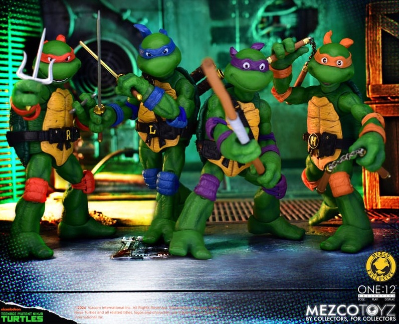 Mezco One:12 Teenage Mutant Ninja Turtles - Deluxe Animated Series Edition figures 4 pack revealed and becomes available for pre-order on Mezco's website