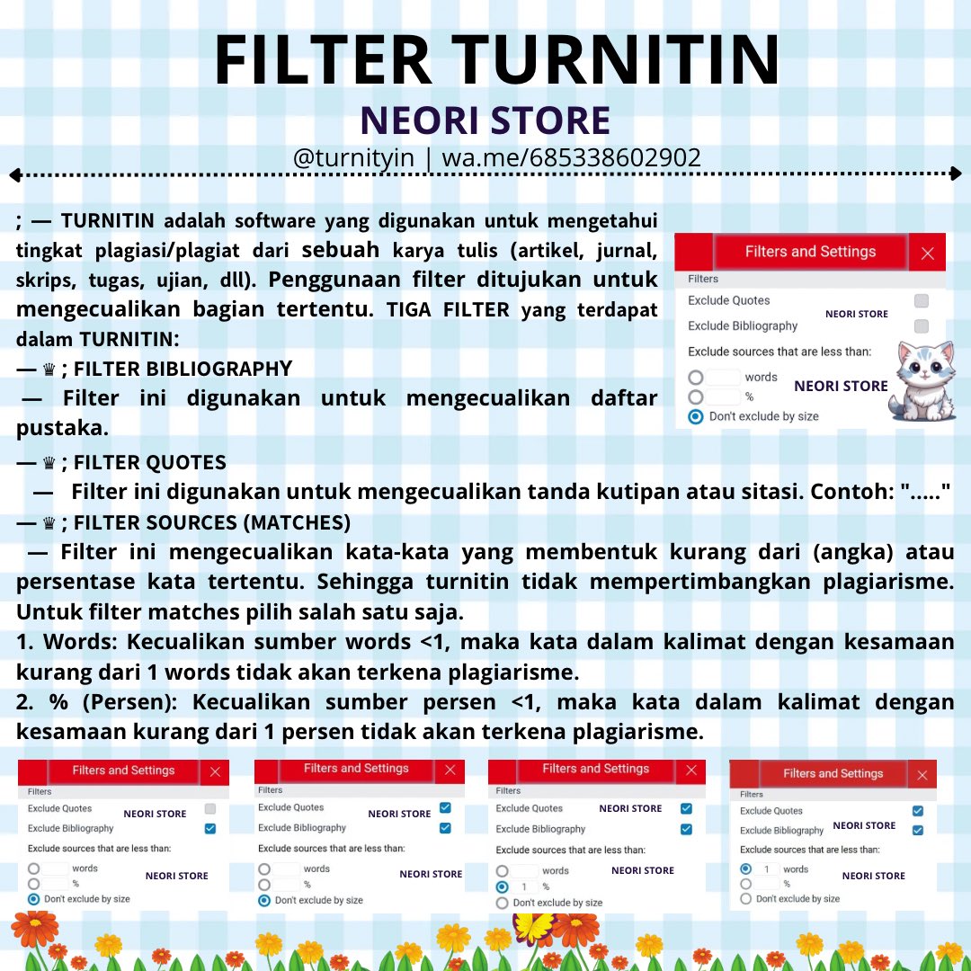 neori • turnitin - order lgsg ke wa tweet media