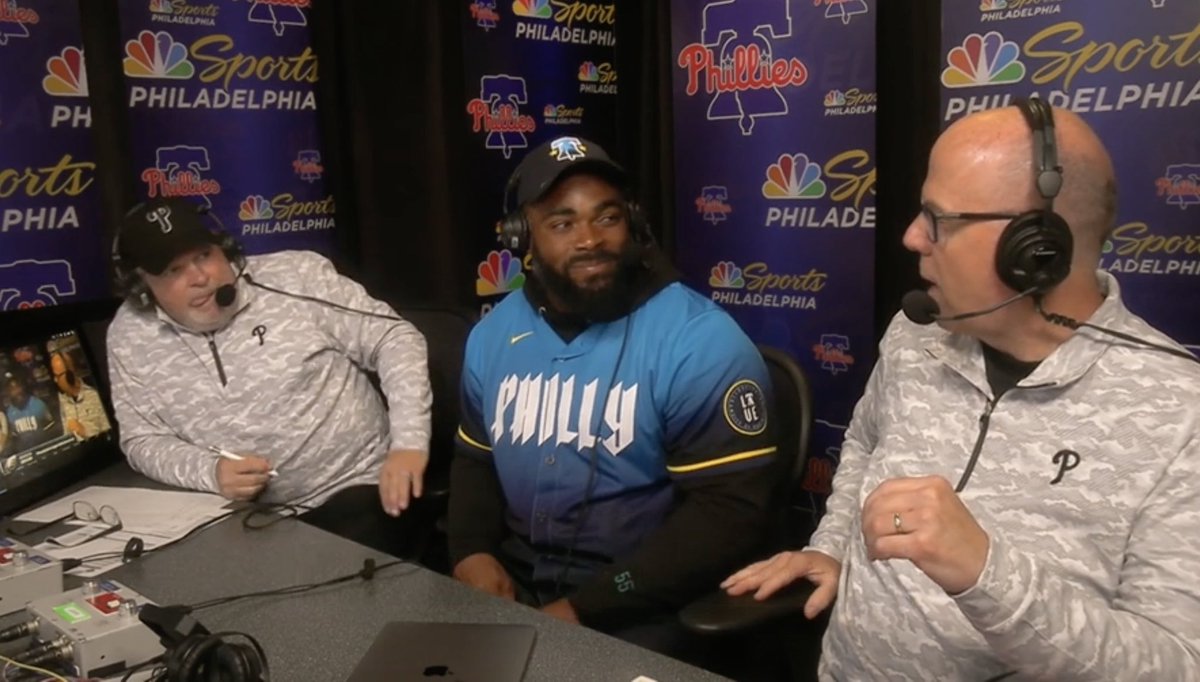 Brandon Graham heard the Phillies needed some defensive help, so he’s now in the broadcast booth