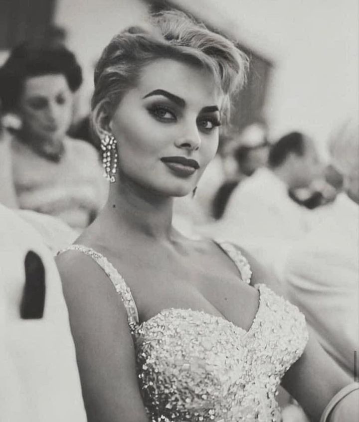 Sophia Loren at Venice film festival 1955.