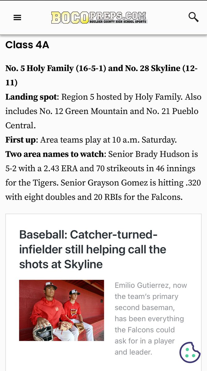 Skyline Baseball tweet media