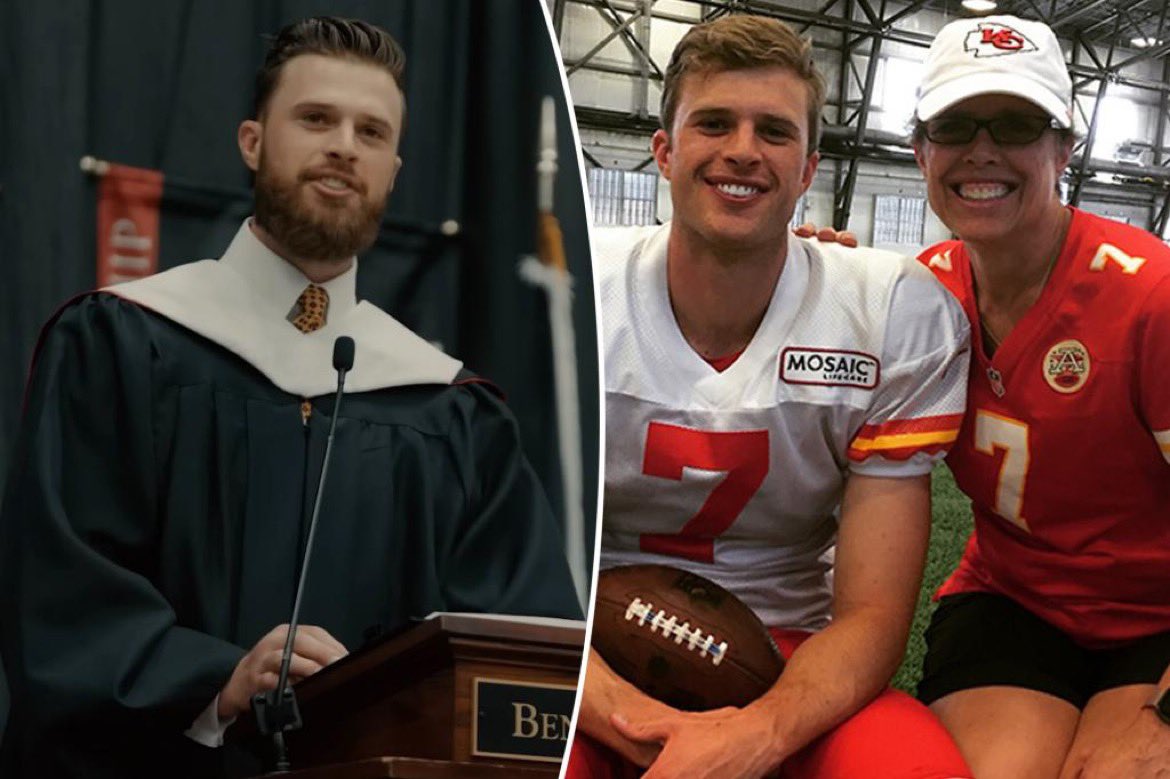 Kansas City Chiefs kicker Harrison Butker faced backlash for telling women college graduates to become homemakers, but his mom, Elizabeth Keller Butker, is an accomplished physicist. pagesix.com/2024/05/15/ent…