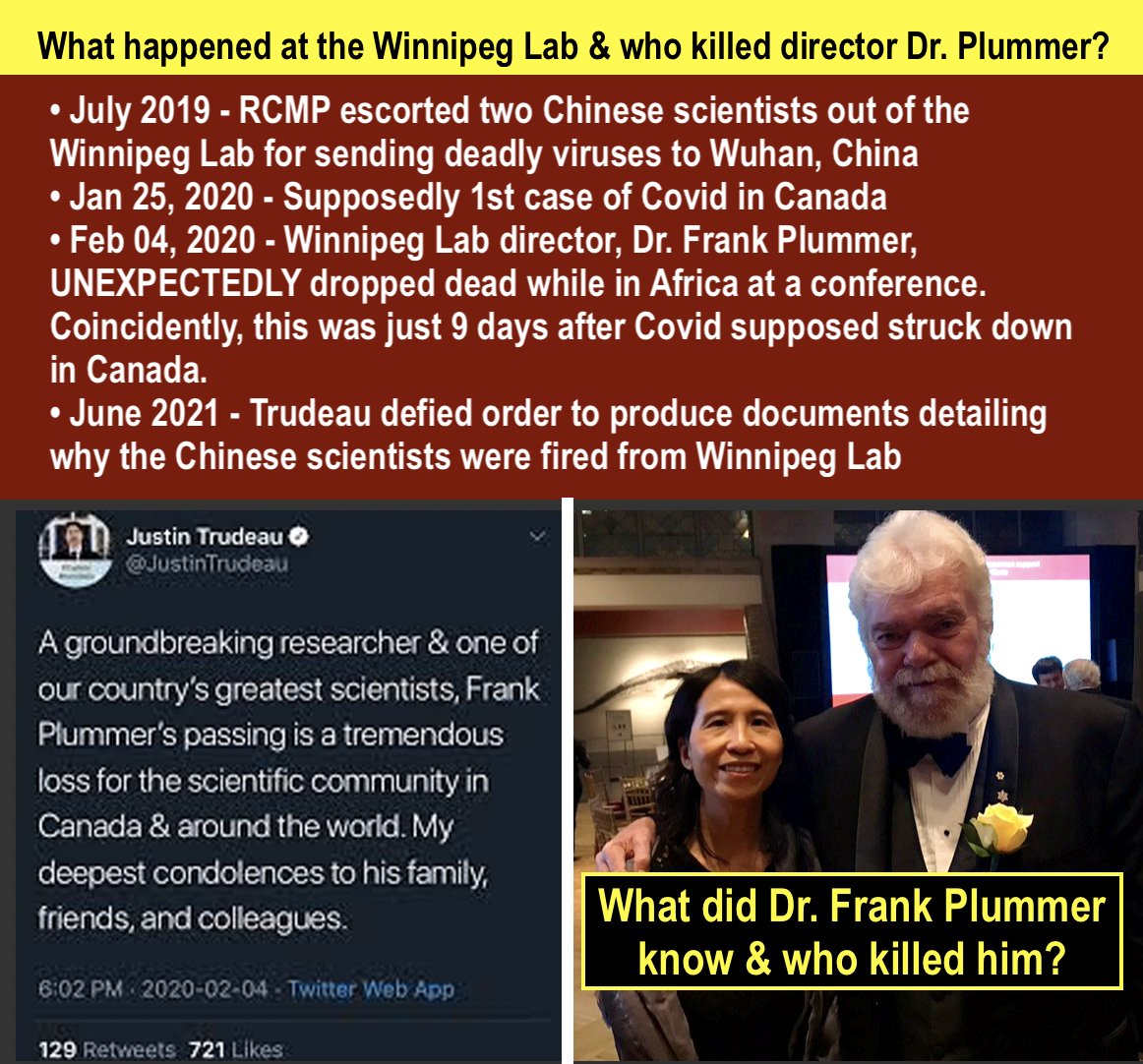 FINALLY!!!!!!!!!!!!!!!!!!!!!!!!!!!!!!!!!
#BioWeapons #BIOterrorism #Treason #MassGenocide #Racketeering #Collusion #Democide #MASSmurder 
/
#DiedSuddenly #ChinasTamScam
#TamTheTerrorist
#DrPlummer 
#TrudeausCondolences 🙄