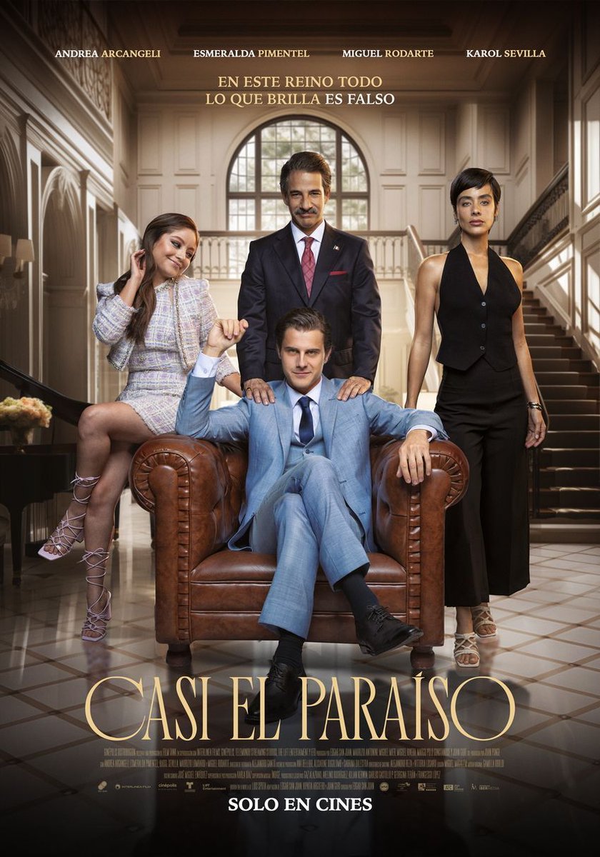 #Cinépolis anuncia la película #CasiElParaíso basada en la novela homónima de #LuisSpota adaptada por #HipatiaArgüero y #JuanCuri dirigida por #EdgarSanJuan con #AndreaArcangeli #MiguelRodarte #Karol Sevilla #EsmeraldaPimentel aquí más detalles tinyurl.com/cinent6836